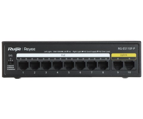 SWITCH POE RG-ES110F-P 8-PORTOWY REYEE SWITCH POE RG-ES110F-P 8-PORTOWY REYEE