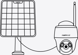 Kamera IP Reolink ARGUS PT 5MP TYP-C czarna Bateryjna