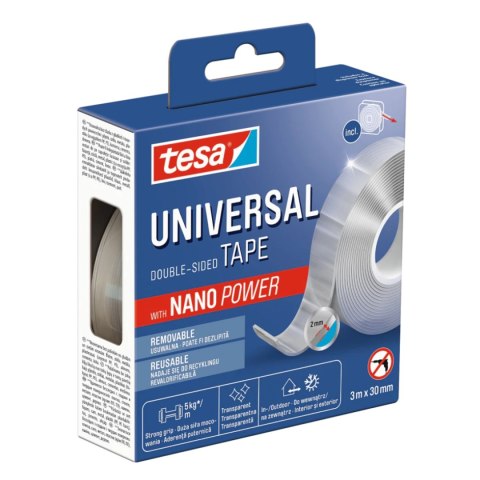 DWUSTRONNA TAŚMA MONTAŻOWA UNIVERSAL-TAPE/NANOPOWER/3X30 TESA DWUSTRONNA TAŚMA MONTAŻOWA UNIVERSAL-TAPE/NANOPOWER/3X30 TESA