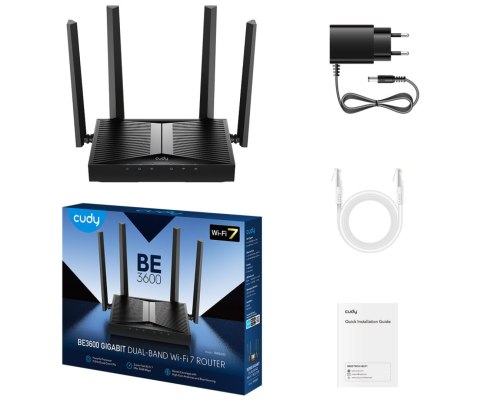 ROUTER WR3600 Wi-Fi 7 2.4 GHz, 5 GHz CUDY