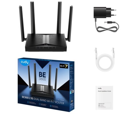 ROUTER WR3600H Wi-Fi 7 2.4 GHz, 5 GHz CUDY