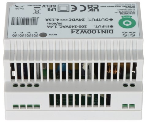 ZASILACZ IMPULSOWY DIN100W24 POS ZASILACZ IMPULSOWY DIN100W24 POS