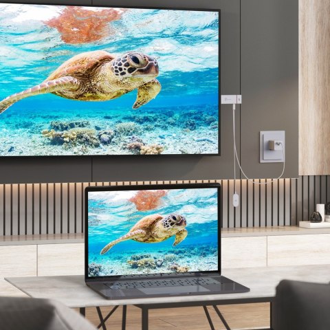 Nadajnik i odbiornik audio/video bezprzewodowy j5create ScreenCast 4K Wireless Display Adapter; kolor biały JVAW76-N Nadajnik i odbiornik audio/video bezprzewodowy j5create ScreenCast 4K Wireless Display Adapter; kolor biały JVAW76-N