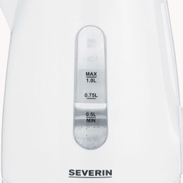 SEVERIN CZAJNIK ELEKTR. 1L , ZAKRYTA GRZAŁKA, WSKAŹNIK POZIOMU WODY, ANTYPOŚLIZGOWE NÓŻKI, PLASTIK, MOC 2200W WK3411