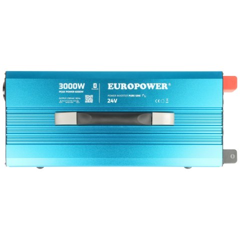 PRZETWORNICA NAPIĘCIA INV/24/3000/PS/S/B Bluetooth EUROPOWER PRZETWORNICA NAPIĘCIA INV/24/3000/PS/S/B Bluetooth EUROPOWER