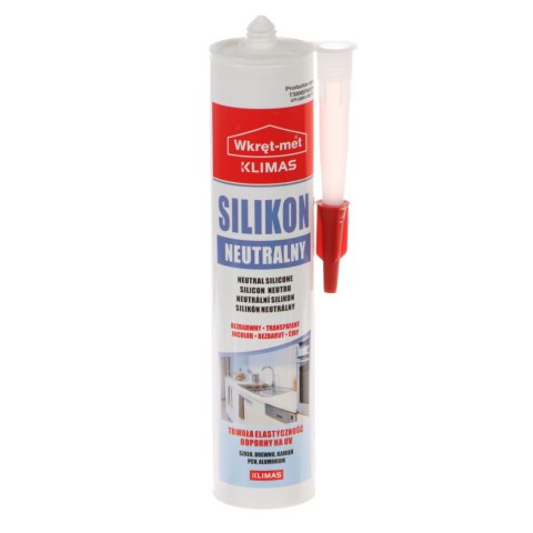 SILIKON NEUTRALNY SNE-310-BB KARTUSZ 310 ml BEZBARWNY WKRĘT-MET KLIMAS WKRĘT-MET KLIMAS