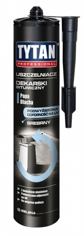 USZCZELNIACZ DEKARSKI BITUMICZNY TYTAN 280ML SREBRNY