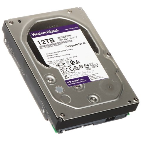 DYSK DO REJESTRATORA HDD-WD122PURP 12TB 24/7 WESTERN DIGITAL DYSK DO REJESTRATORA HDD-WD122PURP 12TB 24/7 WESTERN DIGITAL