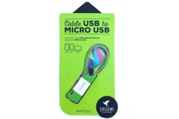 KABEL LARK USB-A(M)->micro USB-B(M) 0.18M ORIGAMI GREEN Lark