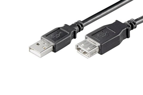 KABEL USB 2.0 GOOBAY PRZEDŁUŻACZ AM/AF 1.8M USB 2.0 CZARNY Gembird