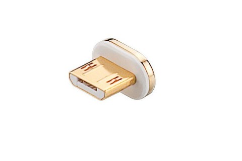 WTYK MICRO USB do KABLA MAGNETYCZNEGO GOOBAY SILVER-GOLD Gembird