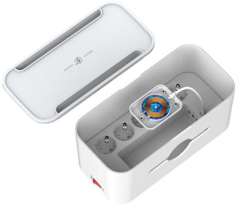 LISTWA ANTYPRZEPIĘCIOWA Z ZABEZPIECZENIEM Energizer 5x SCHUKO 2x USB-A 1x USB-C 2500W 10A KABEL 2M MAGNETIC