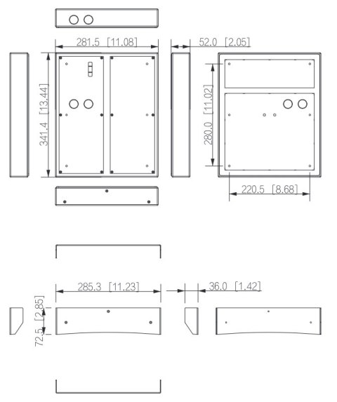 OBUDOWA NATYNKOWA VTM56R6 DAHUA OBUDOWA NATYNKOWA VTM56R6 DAHUA