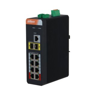 SWITCH PRZEMYSŁOWY IS4210-8GT-120 8-PORTOWY + 2 x SFP DAHUA