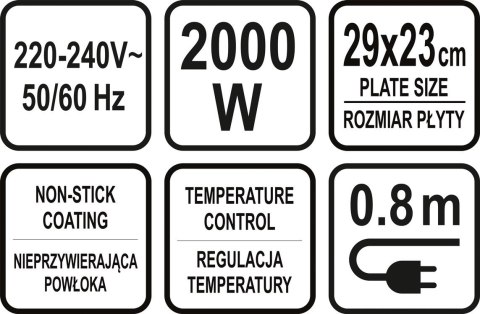 GRILL ELEKTRYCZNY 2200W GRILL ELEKTRYCZNY 2200W