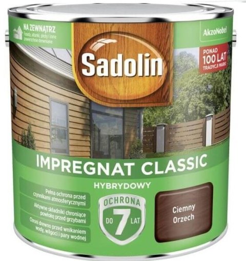 SADOLIN IMPREGNAT CLASSIC HYBRYDOWY 7 LAT ORZECH CIEMNY 4.5L SADOLIN IMPREGNAT CLASSIC HYBRYDOWY 7 LAT ORZECH CIEMNY 4.5L