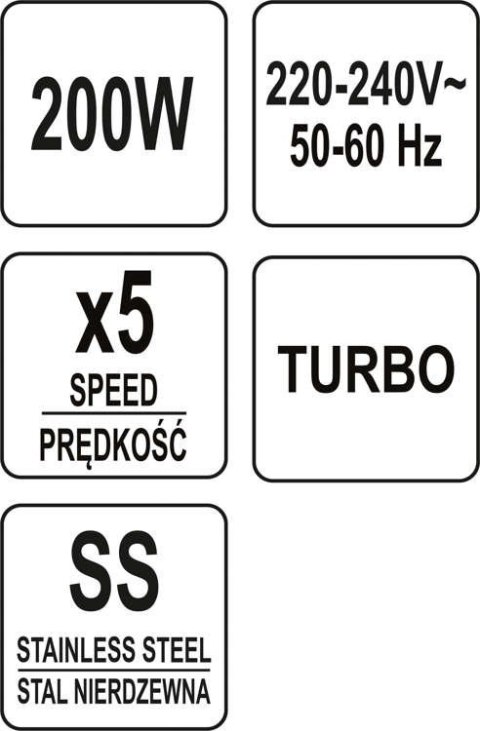MIKSER RĘCZNY 200-250W MIKSER RĘCZNY 200-250W