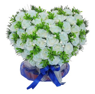 STROIK SERCE 33cm x 27cm NA MAŁY GRÓB SERDUSZKO NA CMENTARZ