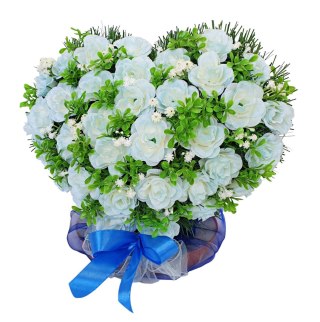 STROIK SERCE 33cm x 27cm NA MAŁY GRÓB SERDUSZKO NA CMENTARZ