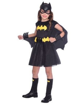 STRÓJ KOSTIUM HALLOWEEN DLA DZIEWCZYNKI 6 - 8 lat SUPERBOHATER BATGIRL