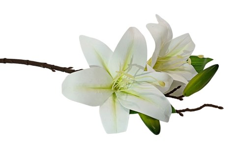 SZTUCZNY KWIAT LILIA OZDOBNA GAŁĄZKA LILII SZTUCZNE KWIATY