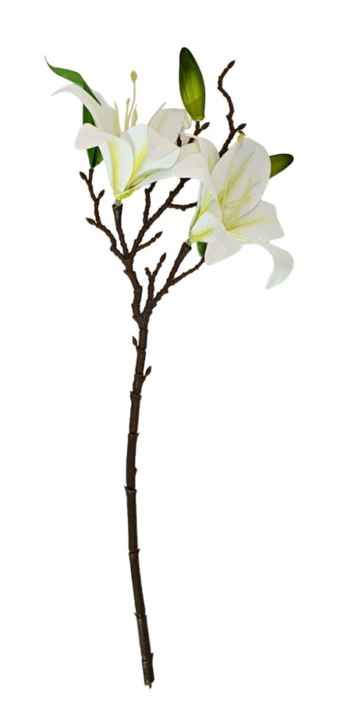SZTUCZNY KWIAT LILIA OZDOBNA GAŁĄZKA LILII SZTUCZNE KWIATY