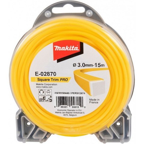 ŻYŁKA NYLONOWA KWADRAT PRO 3.0MM/15M ŻYŁKA NYLONOWA KWADRAT PRO 3.0MM/15M