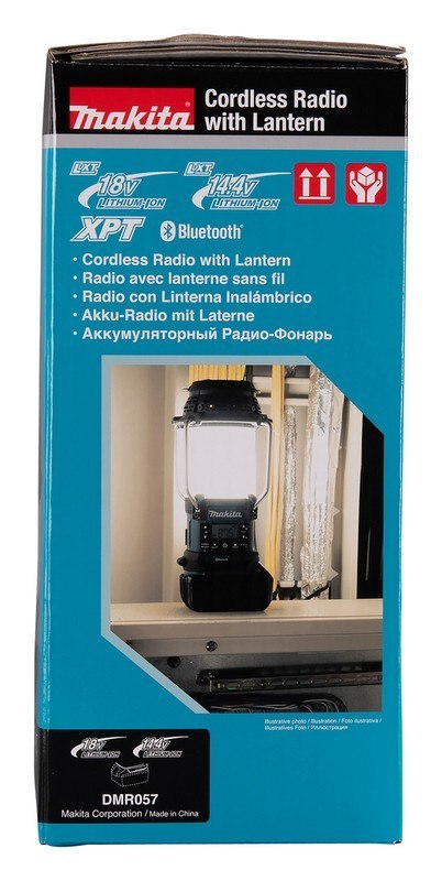 ODBIORNIK RADIOWY Z LAMPĄ I LATARKĄ 18V FM BLUETOOTH USB ODBIORNIK RADIOWY Z LAMPĄ I LATARKĄ 18V FM BLUETOOTH USB