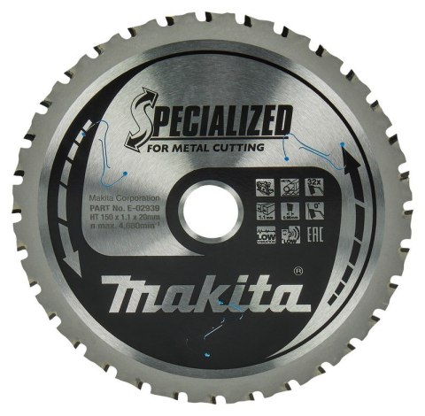 PIŁA SPIEKOWA DO METALU 150*20MM 32Z PIŁA SPIEKOWA DO METALU 150*20MM 32Z