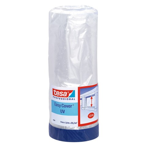 FOLIA OCHRONNA Z TAŚMĄ EASY-COVER/UV/14X1800 TESA FOLIA OCHRONNA Z TAŚMĄ EASY-COVER/UV/14X1800 TESA
