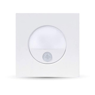 Oprawa schodowa 3W LED V-TAC biała czujnik ruchu 230V VT-8035 4000K 100lm