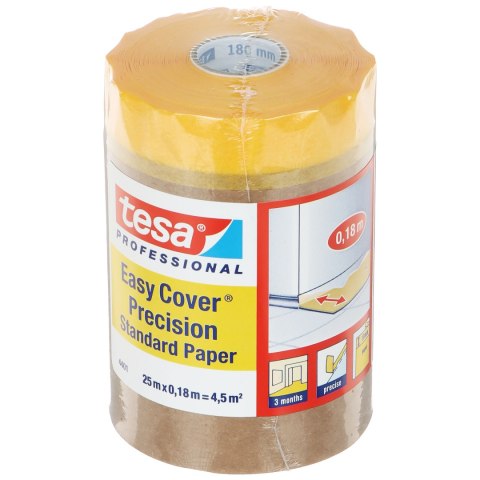PAPIER OCHRONNY Z TAŚMĄ EASY-COVER-PRECISION/25X180 TESA PAPIER OCHRONNY Z TAŚMĄ EASY-COVER-PRECISION/25X180 TESA