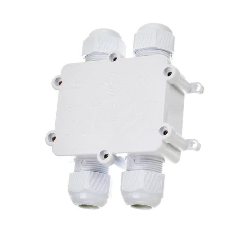 Puszka Złączka Mufa Hermetyczna 4x4Pin Biała 0.5-4mm2 Średnica przewodu 8-12mm IP68 V-TAC VT-871 Puszka Złączka Mufa Hermetyczna 4x4Pin Biała 0.5-4mm2 Średnica przewodu 8-12mm IP68 V-TAC VT-871
