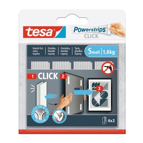 RZEPY SAMOPRZYLEPNE POWERSTRIPS-CLICK/SMALL TESA RZEPY SAMOPRZYLEPNE POWERSTRIPS-CLICK/SMALL TESA