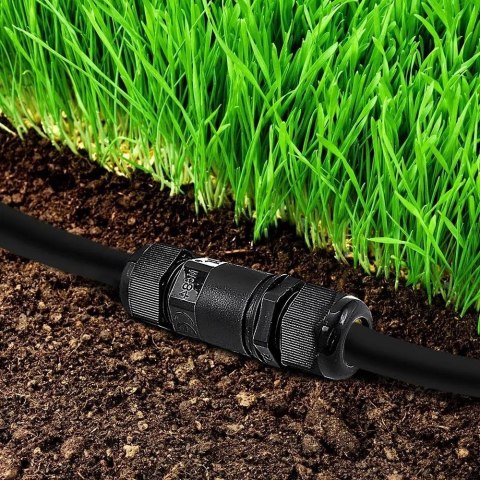Złączka Mufa Hermetyczna 2x3Pin Czarna 0.5-1.5mm2 Średnica przewodu 5-9mm IP68 V-TAC VT-868 Złączka Mufa Hermetyczna 2x3Pin Czarna 0.5-1.5mm2 Średnica przewodu 5-9mm IP68 V-TAC VT-868