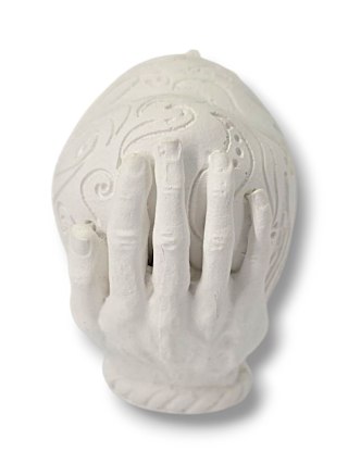 GIPSOWA FIGURKA SERCE W DŁONIACH DO MALOWANIA FARBKAMI NA ZAJĘCIA PLASTYCZNE DLA DZIECI