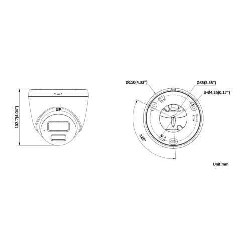 KAMERA IP DS-2CD1367G2H-LIUF/SL(2.8MM)PL ColorVu 6 Mpx 2.8 mm Hikvision KAMERA IP DS-2CD1367G2H-LIUF/SL(2.8MM)PL ColorVu 6 Mpx 2.8 mm Hikvision