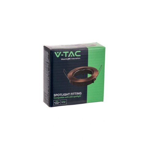 Oczko V-TAC GU10 Okrągłe Ruchome Miedź VT-779 3 Lata Gwarancji