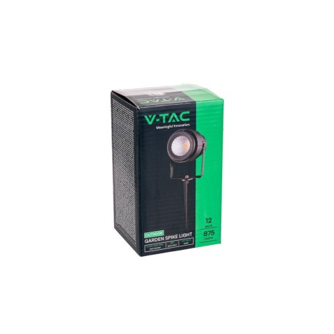 Oprawa Gruntowa Ogrodowa Wbijana LED V-TAC 12W Czarna VT-857 Kolor Zielony 720lm Oprawa Gruntowa Ogrodowa Wbijana LED V-TAC 12W Czarna VT-857 Kolor Zielony 720lm