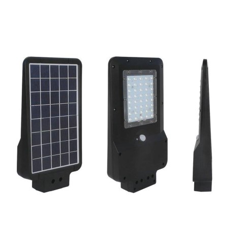 Naświetlacz Oprawa Uliczna V-TAC Solarna 15W LED Czarna ST-15 6000K 1600lm