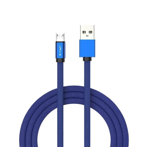 Przewód Micro USB V-TAC 1M Niebieski Seria Ruby VT-5341 Przewód Micro USB V-TAC 1M Niebieski Seria Ruby VT-5341