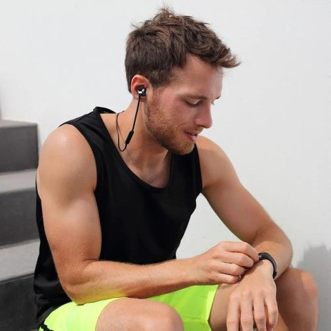 Sportowy zestaw słuchawkowy bluetooth V-TAC 500mAh czarny V-TAC VT-6166