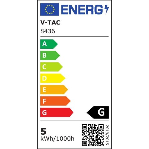 Żarówka LED V-TAC 4.5W GU10 SMART WiFi 3w1 100st Amazon Alexa, Google Home, Nest VT-5015 2700K-6400K 360lm Żarówka LED V-TAC 4.5W GU10 SMART WiFi 3w1 100st Amazon Alexa, Google Home, Nest VT-5015 2700K-6400K 360lm
