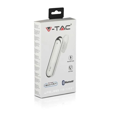 Zestaw Słuchawkowy V-TAC Bluetooth 170mAh Biały VT-6800 Zestaw Słuchawkowy V-TAC Bluetooth 170mAh Biały VT-6800