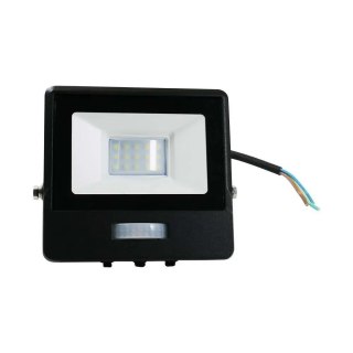 Projektor LED V-TAC 10W SAMSUNG CHIP czujnik ruchu czarny przewód 1M VT-118S-1 6400K 735lm 5 lat gwarancji