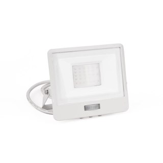 Projektor LED V-TAC 30W SAMSUNG CHIP czujnik ruchu biały przewód 1M VT-138S-1 6400K 2340lm 5 lat gwarancji