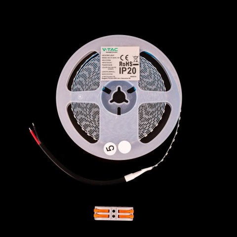 Taśma LED V-TAC SMD2835 630LED 24V IP20 5mb 8W/m VT-2835 126 3000K 1100lm