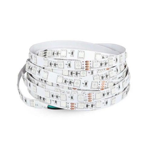Taśma LED V-TAC SMD5050 300LED 24V IP20 5mb 7W/m VT-5050 60-IP20-10 RGB Taśma LED V-TAC SMD5050 300LED 24V IP20 5mb 7W/m VT-5050 60-IP20-10 RGB
