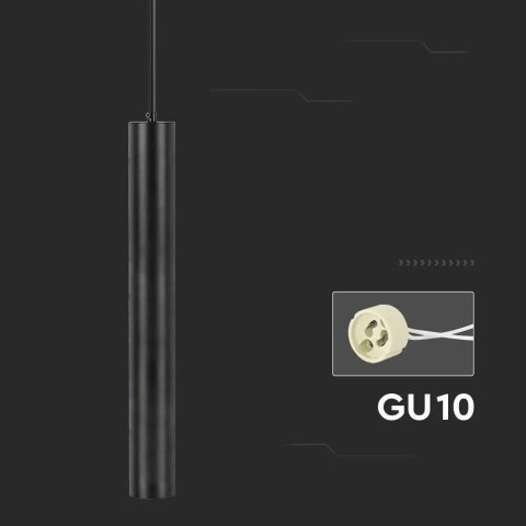 Oprawa zwieszana V-TAC GU10 GU10 czarny 60x500mm VT-976-500 3 lata gwarancji