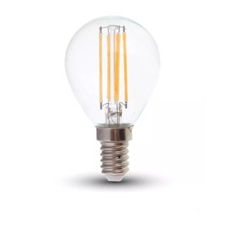 Żarówka LED V-TAC 6W filament E14 kulka P45 VT-2486 4000K 800lm